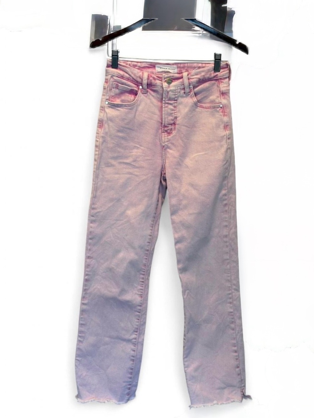 Risen Los Angeles Pink Straight-Leg Jeans - Casual High Rise
